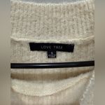 Love Tree Ribbed Cream Off White Fuzzy Sweater Photo 2