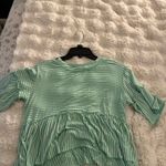 Altar'd State  green and white striped dress top!  Photo 1