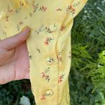 Buttons Yellow Y2K floral lace cami tank top with , size L Photo 3