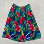 Alfred Dunner Vintage 90s  Women’s Size 14 Midi Skirt Tropical Vacation‎ Resort Photo 1