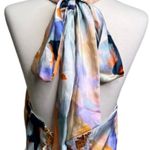 River Island NWT  Women's Multicolor Halter Neck Crop Top Size US 10 B8.1 Photo 5