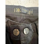 Kim kardashian “Kim” curvy skinny jeans size 12 faux leather detail Black Photo 6
