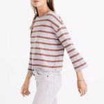 Madewell  Striped Boatneck Purple Long Sleeve Tee XS Photo 2