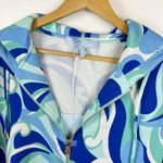 Hill House NWT  The Allie Zip-Up in Ocean Kaleidoscope Sz‎ S Hippie 70s Colorful Photo 2