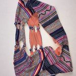 Red Carter  Coral Aztec Bikini Bottom M Photo 6