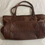 Gucci Vintage Tote Bag 247209 Diamante Shoulder Bag Brown Leather Photo 7