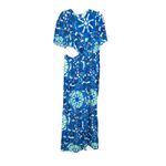 Rhode x Target Zinnia Floral Print Bell Sleeve Cut Out Jumpsuit Size Large Blue Photo 3