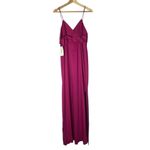 Ba&sh  Fuchsia Pink Rixelle Backless Maxi Formal Dress 3 / L $395 Photo 5