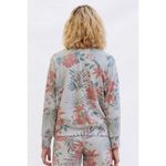 Sundry  Tropical Raglan Pullover Sweatshirt in Lilac Multi Size 1 (Small) Photo 1