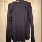 Nike  Dri Fit Womens Long Sleeve Quarter Zip Pullover Top Black XL Athletic Photo 1