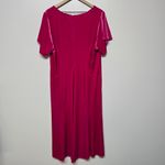 Universal Standard NWT Hot Pink Velvet V-Neck Dress Size 14-16 Photo 4