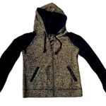 Miss Me Gold and black full zip hoodie. Black crystal embellishments, size XS Photo 0
