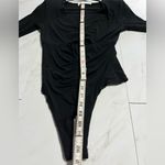 ASTR  the Label Black Cinched Cut out long sleeve bodysuit size medium Photo 9