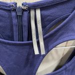 Anthropologie  Blue Ponte Cut Out Mini Dress Sexy Night Out Club Womens XS Photo 4