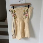 Free People NWT  Havana Nights Beaded Strapless Mini Dress in Yellow Photo 7