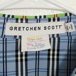 Gretchen Scott Breezy Blouson Sunshine Plaid Green Dress Size Small Photo 4