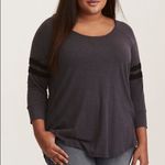 Torrid ✨ PIGMENT WASH KNIT FOOTBALL TEE✨ Photo 1