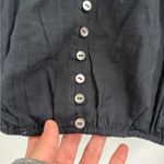 Cami NYC  Ruched Sleeve Button Front Blouse Black Textured V-Neck Size xs NWT Photo 7