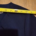 Kay Unger  Women's Pleated Crepe‎ Walk Thru Jumpsuit Navy sz 8 NWT Photo 6