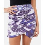 Free People Purple Plum Combo Floral Mini Skirt Photo 3