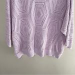 J.JILL Windsor Sweater Open Knit Crochet 3/4 Photo 8