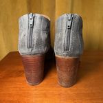 Sofft Westwood II Perforated Lasercut Denim Blue Suede Ankle‎ Booties 9 Photo 4