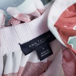 Ann Taylor  Mint And Brown Gingham High Neck Sleeveless Blouse Photo 4