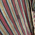 Striped Wrap Skirt Floral Embroidery Boho Flowers Ribbon Tie Waist Green Red Size undefined Photo 6