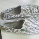 Sanuk  I Am Gane Gray and White Zebra Print Slip-On Shoes Size 7 Worn Once Photo 2