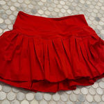 Red Pleated Goldhinge Women's Skirt Size XS Photo 0