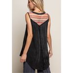 POL ‎ Missoni Style crochet back Top Black Size 2XL Photo 5
