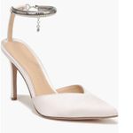 Veronica Beard ivory Lisa Chain Ankle Strap Pointed Toe Pump size 10 Photo 1