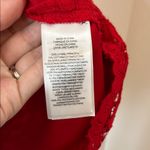 Ralph Lauren Lauren All Over Floral Lace Cherry Red Mini Dress - Size 6 Photo 11