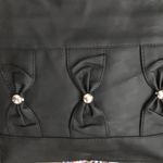 FAUX LEATHER BLACK WITH EMBELLISHED BOW DESIGN SHOULDER BAG Photo 31