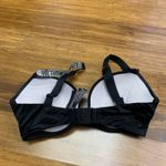 Victoria's Secret Very Sexy Push Up Black Bra Rhinestone Straps Padded Size 32DD Photo 3