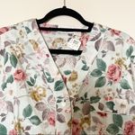 Victoria's Secret NWT Vintage Gold Label Floral Long Sleeve Pajama Shirt Photo 5