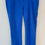EXPRESS  Columnist Blue Dress Pants Mid Rise Royal Blue  Ankle Pant Size 10R Photo 0