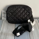 Jenni NWT!  Black Quilted Nylon Belt Bag Waist Fanny Sz L/ XL Photo 1