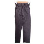 PacSun  Jeans Mom Jean Black Wash Paper Bag Waist Baggy Denim Women’s Size 27 Photo 1