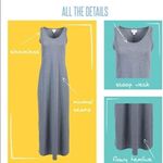 LuLaRoe  Dani Summer Floral Sleeveless Floor Length Dress Size Med EUC #4750 Photo 2