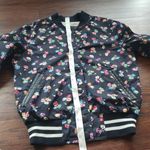Coach  Womens Navy Floral Bomber Jacket Reversible Size Small Photo 11