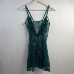 Frederick's of Hollywood Vtg  M Lace Babydoll Nightie Dress Sheer Structure V-neck Photo 5