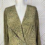 Rag and Bone Shields Top Blouse Shirt Long Sleeve Silk Leopard Print Size Small Photo 2
