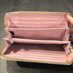 Coach  Zoe Beige and Gold Wallet zip around accordion Photo 7