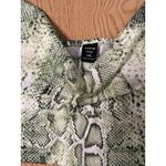 SheIn B1 New Women’s 2Pc Snake Print Top & Skirt Set White Green size 1XL Photo 2