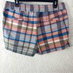Caslon | Blue Nichole Plaid Stretch Multi Colored Shorts Size M Photo 1