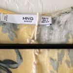 Mango yellow blue floral short sleeve romper Photo 4