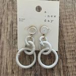 A New Day White Dangle Earrings Photo 0