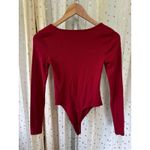 BP Nordstrom Women's Ribbed Stretched Square Neck Long Sleeve Bodysuit XS Photo 2
