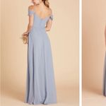 Birdy Grey  Spence Convertible Chiffon‎ Bridesmaid Dress in Dusty Blue Sz M NEW Photo 2